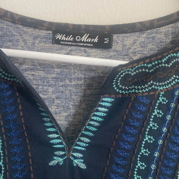 White Mark Phebe Embroidered Dress - Picture 4 of 5